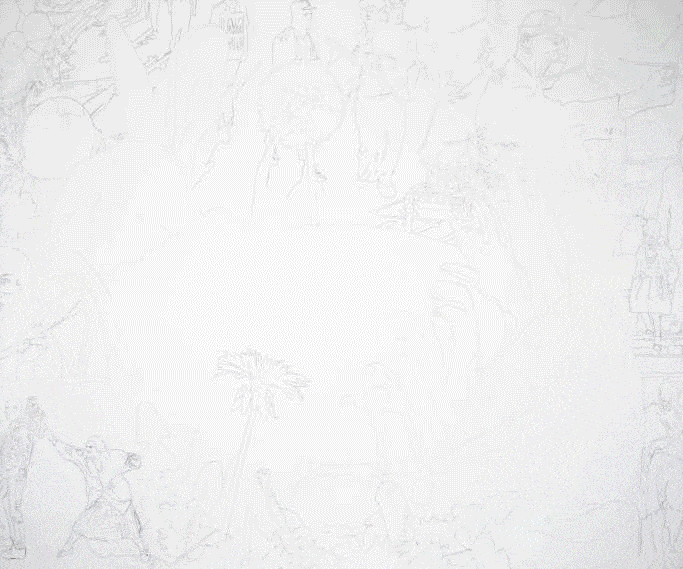 making trapped rabbit painting